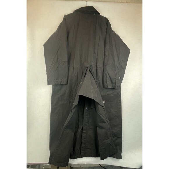 Kukadu 1032 Black Australian Drover Waxed Canvas Riders Coat Men’s XL [no cape] - Picture 8 of 14